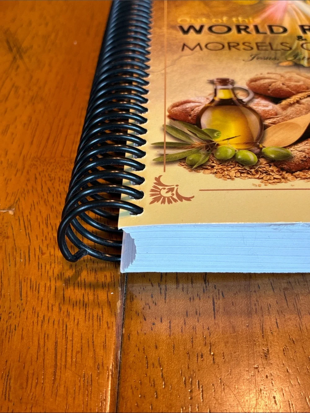 Vintage World Recipes & Morsels of Mercy Cookbook - Gold and Cream Cover
